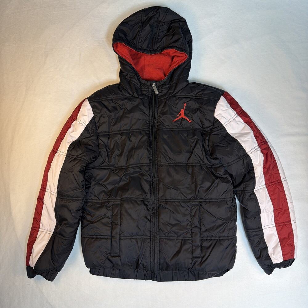 NIKE AIR JORDAN Boys Winter Fleece Lined Puffer Jacket - Size L (12-13 yrs)